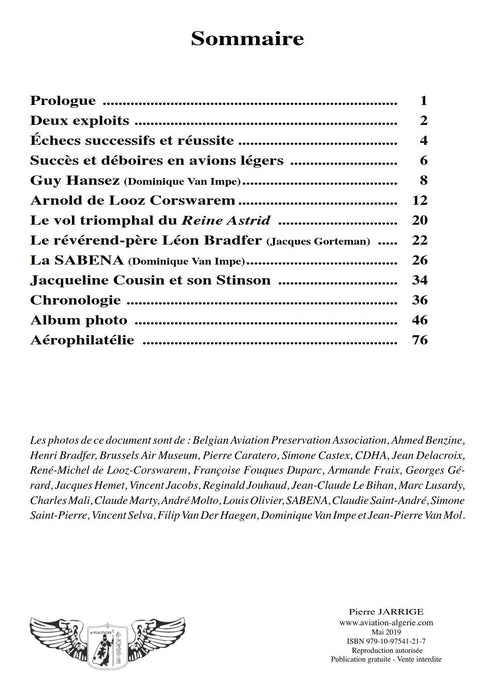 Jarrige, Pierre - Aviateurs belges en Algérie (2019) - 알제리의 벨기에 공군 장교들