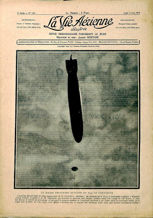 La Vie Aérienne #144 14 Août 1919