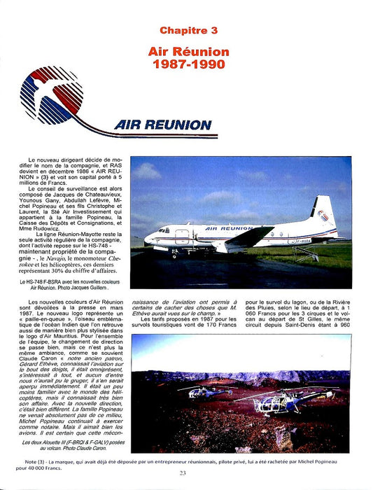 Le Trait d'Union : Spécial De Réunion Air Service à Air Austral