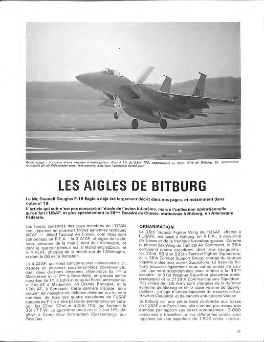 Moniteur de l'Aéronautique - McDonnell Douglas, マクドネル・ダグラス戦闘機