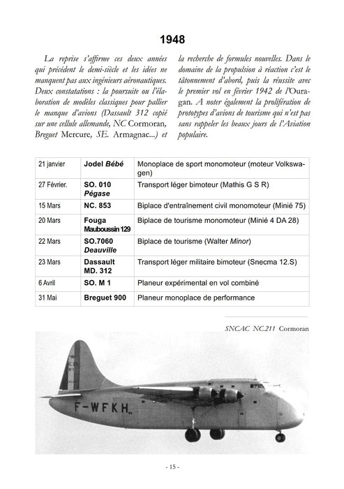 Moniteur de l'Aéronautique - Prototypes et avions français de l'après-guerre (livre imprimé)