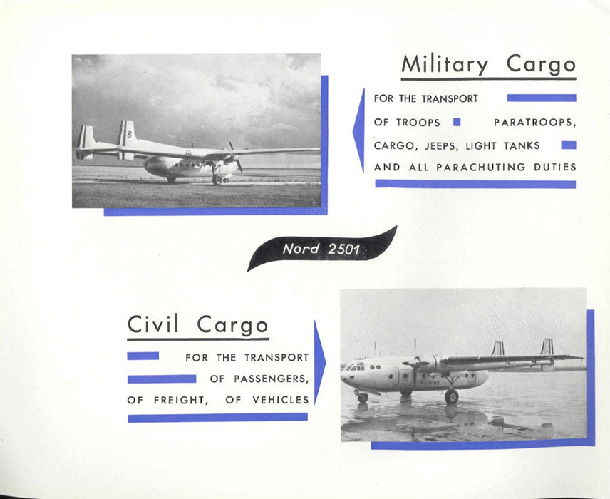 Nord Aviation N.2501 Noratlas 건축업자의 브로셔