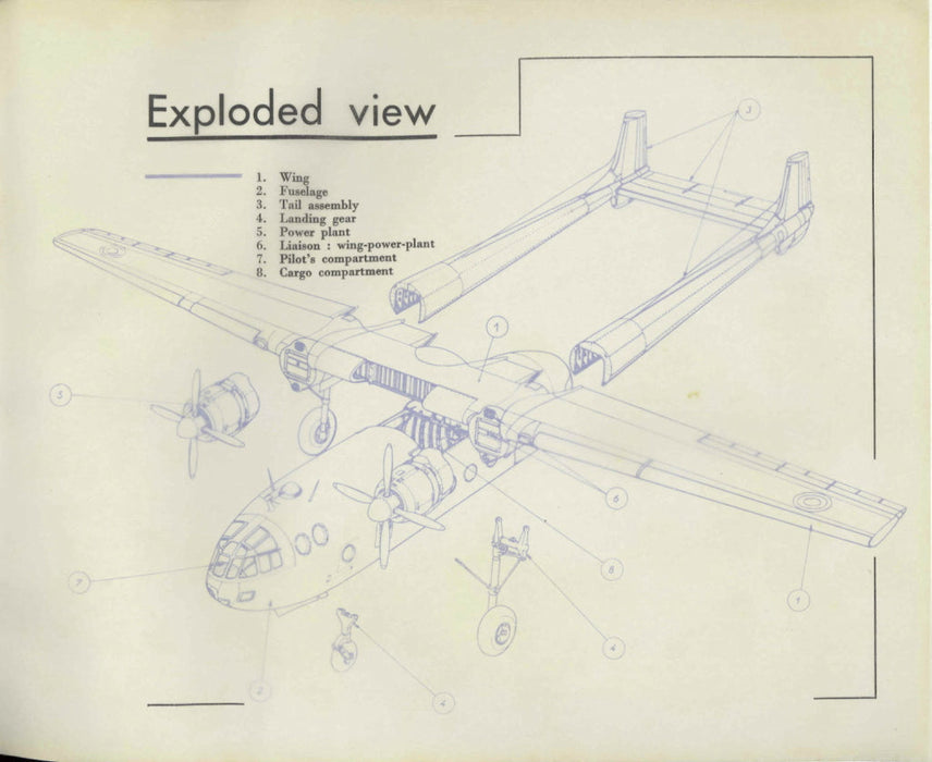 Nord Aviation N.2501 Noratlas Brochure van de fabrikant