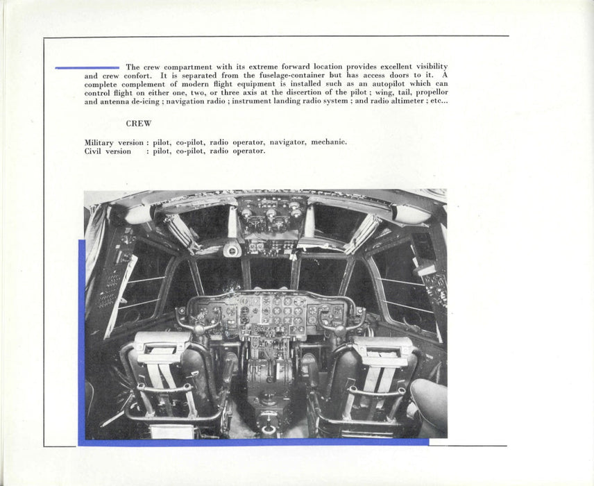 Nord Aviation N.2501 Noratlas Brochure van de fabrikant