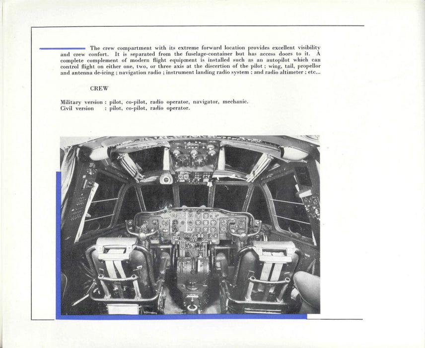 Nord Aviation N.2501 Noratlas 건축업자의 브로셔