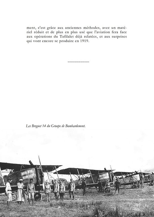 Historique de l'Aéronautique du Maroc Juin 1916 - Octobre 1919  (print)
