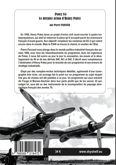 Potez 84, le dernier avion d'Henry Potez (édition imprimée)