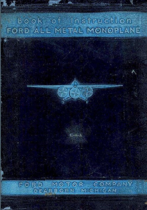 Ford Trimotor Monoplane - Manual de Instruções (1929)