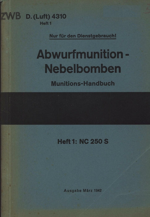 NC 250 S smoke bomb handling manual (1942) (ebook)
