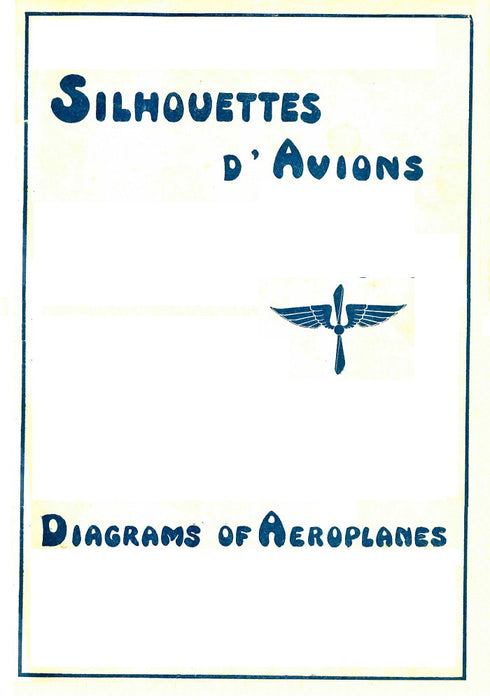 Silhouettes d'avions Diagrams of aeroplanes 飞机剪影 飞机图 - 1911