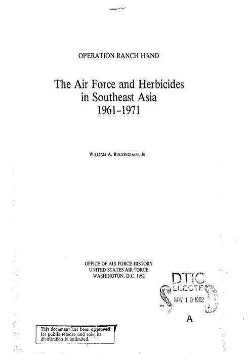 Buckingham, William - USAF and herbicides in SEA 1961-1971 (ebook)