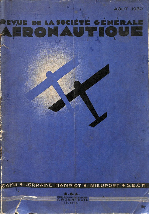 Revue de la Société Générale Aéronautique 1930 08