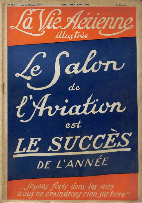 La Vie Aérienne illustrée #163 23 Décembre 1919