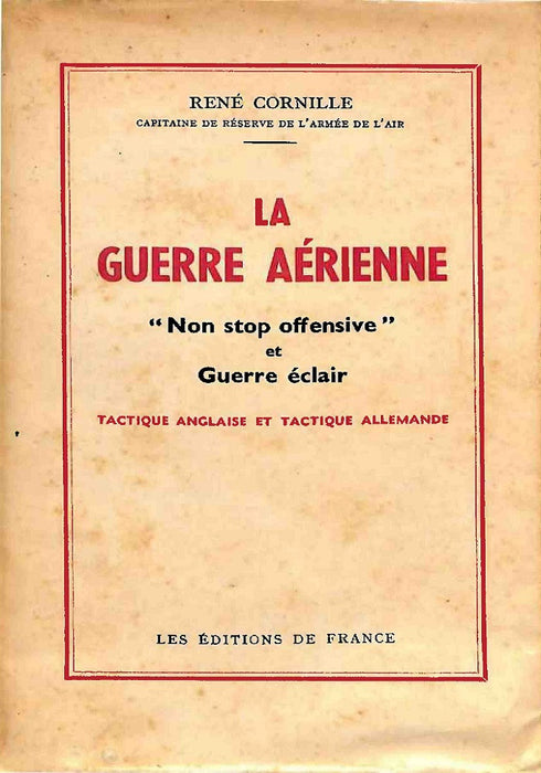 Cornille, René - La Guerre Aérienne (1942) (Edition originale papier)