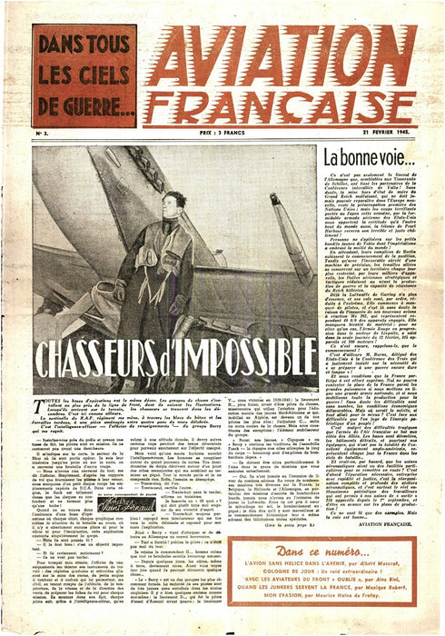Aviation française #003 21 février 1945