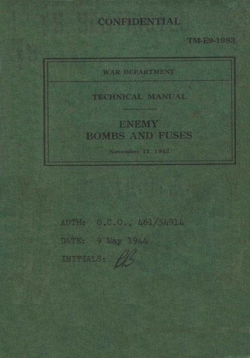 US War Dept - Bombes & fusées ennemies - bombes japonaises (1942) (Ebook)