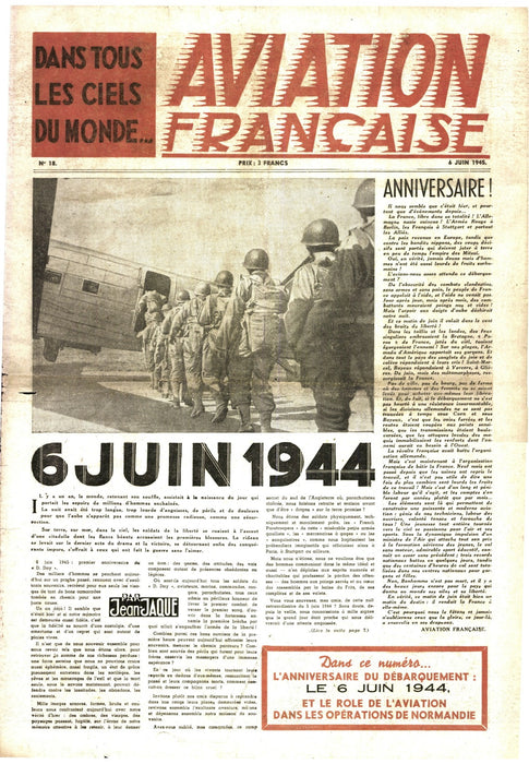Aviation française #018 6 juin 1945