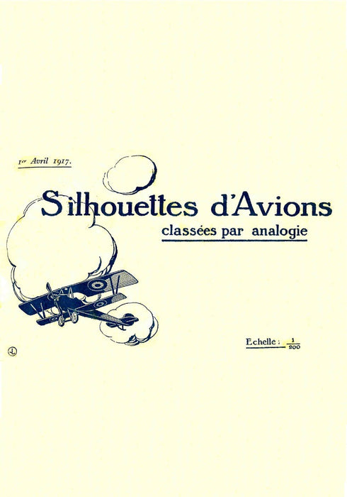 Silhouettes d'avions classées par analogie (1917) - Schemi di aeromobili ordinati per analogia