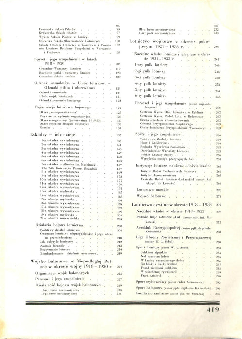 Historia polskiego lotnictwa 1909-1933 波兰航空的历史
