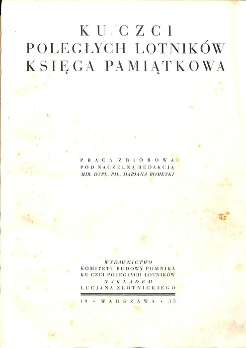 Historia polskiego lotnictwa 1909-1933 ポーランド航空の歴史
