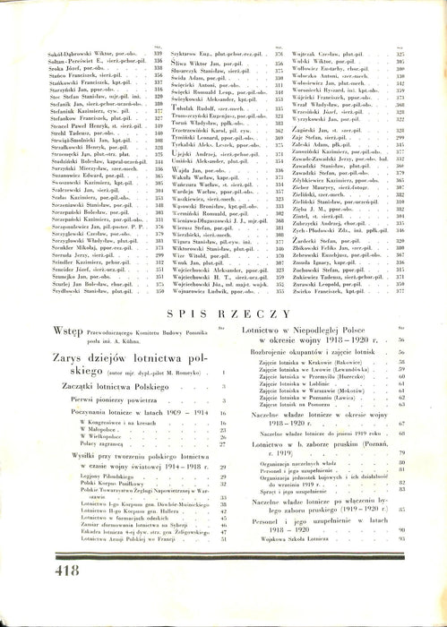 Historia polskiego lotnictwa 1909-1933 波兰航空的历史